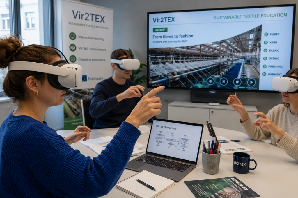 kursy e learningowe VR dla branży tekstylnej