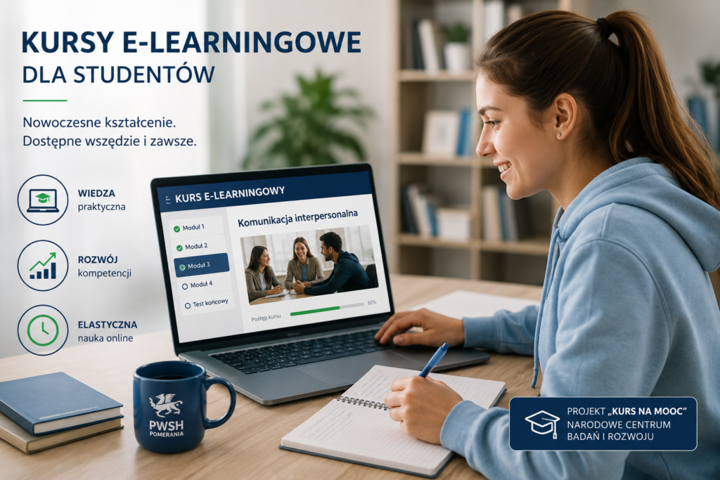 kursy e learningowe dla studentów PWSH POMERANIA