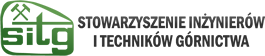 Logo Stowarzyszenia Inżynierów i Techników Górnictwa, składające się z zielonego znaku graficznego z motywem górniczym i skrótem „SITG” oraz nazwy organizacji zapisanej ciemnoszarym tekstem.