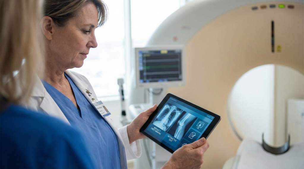 Zdjęcie z efektu wprowadzenia platformy lms dla pozytron